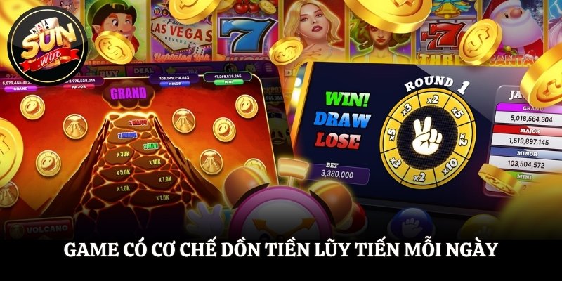Nổ Hũ Jackpot - Sân Chơi Mang Đến Cơ Hội Nhận Thưởng Lớn Game có cơ chế dồn tiền lũy tiến mỗi ngày
