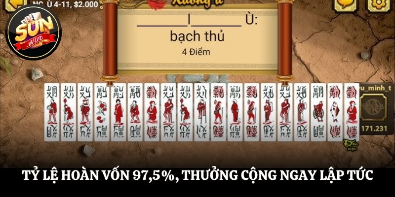 Tỷ lệ hoàn vốn 97,5% cộng ngay lập tức